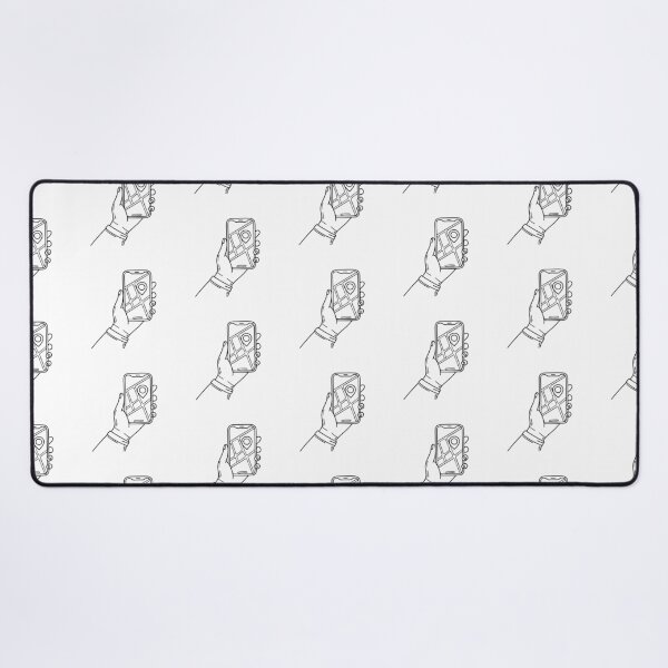 Item preview, Navigation app open on a phone held by a traveler designed and sold by rasagamastore.