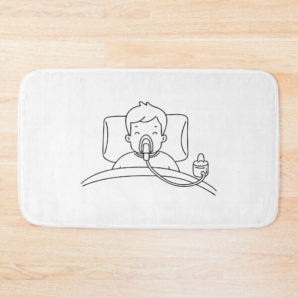 Item preview, Nebulizer positioned near a child resting under a blanket designed and sold by rasagamastore.