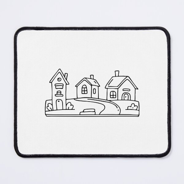 Item preview, Neighborhood with winding streets and cozy houses designed and sold by rasagamastore.