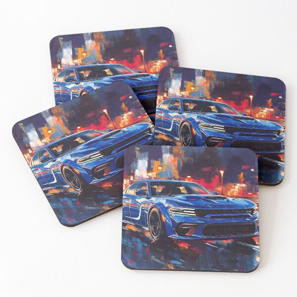 Item preview, Blue Dodge Charger SRT – Pop Art Edition II designed and sold by AutoPopStudio.