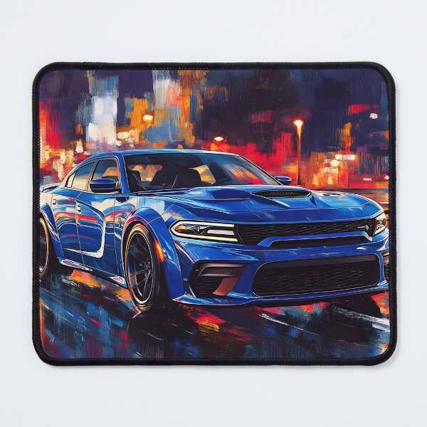 Item preview, Blue Dodge Charger SRT – Pop Art Edition II designed and sold by AutoPopStudio.