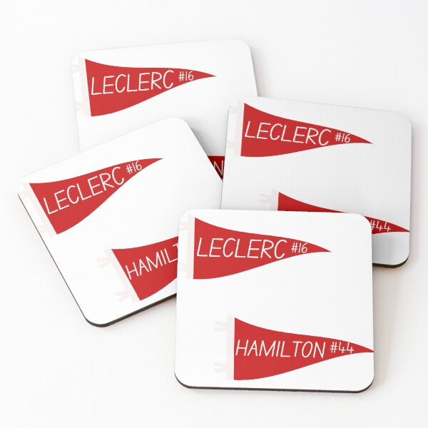 Item preview, f1 ferrari flag pennant sticker pack- leclerc & hamilton designed and sold by MAISONDEPODIUM.