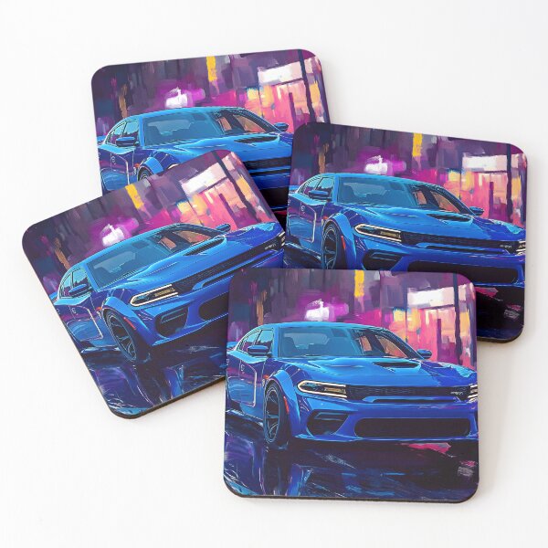 Item preview, Blue Dodge Charger SRT – Pop Art Edition III designed and sold by AutoPopStudio.
