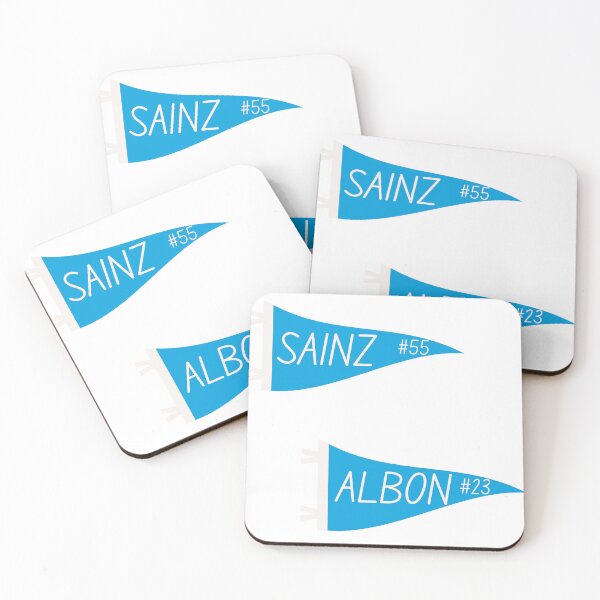 Item preview, f1 williams flag pennant sticker pack- sainz & albon designed and sold by MAISONDEPODIUM.