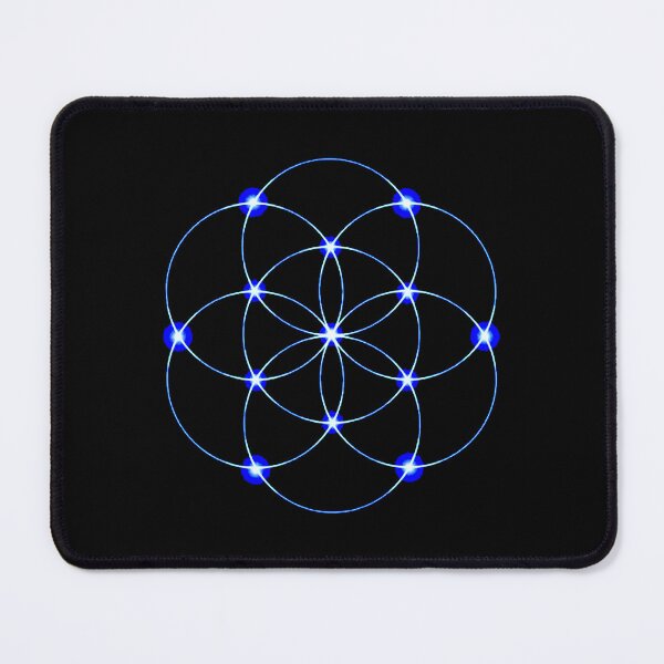 Item preview, Sacred Geometry Blue Flower Of Life  designed and sold by Mark Jesus-Allen.