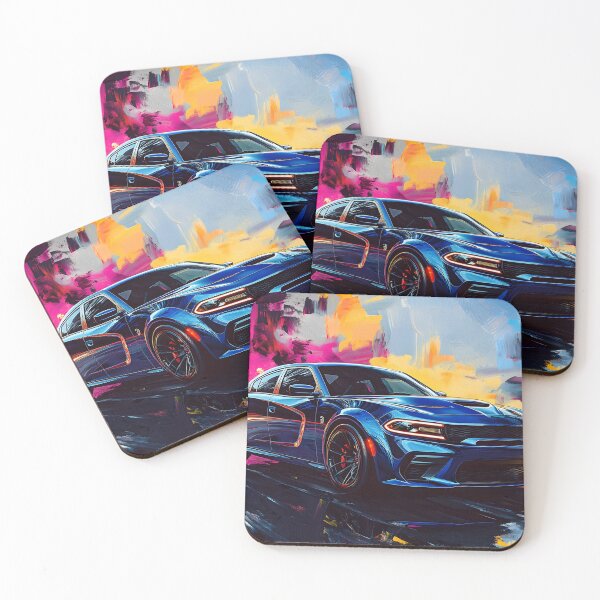 Item preview, Blue Dodge Charger SRT – Pop Art Edition IV designed and sold by AutoPopStudio.