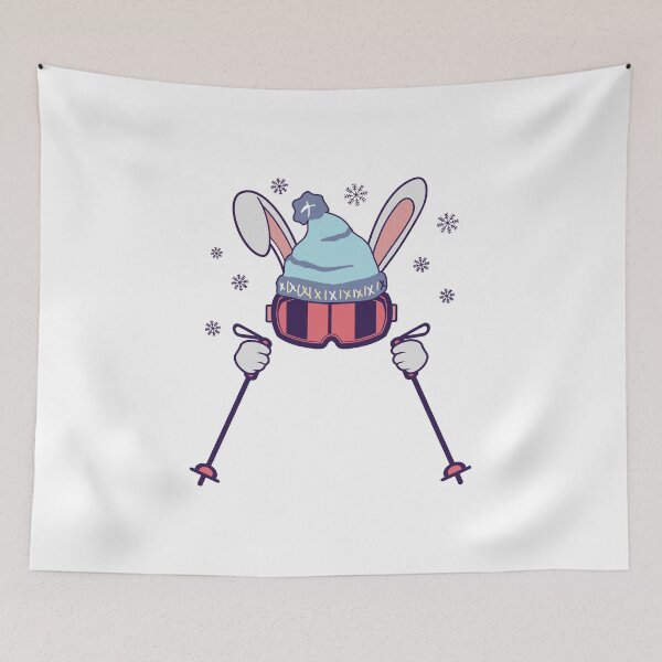 Item preview, Easter Ski Rabbit Funny Winter Sports Gift designed and sold by HandicraftArt.