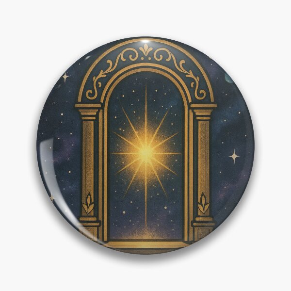 Item preview, Celestial Portal – Cosmic Gateway Sticker | Awakened Alchemy designed and sold by AwakenedAlchemy9.