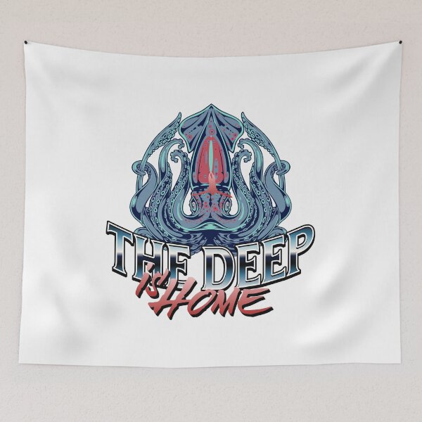 Item preview, The Deep Is Home Free Dive Octopus Graphic designed and sold by MoeTiff.