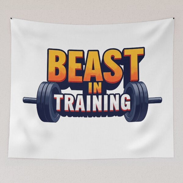 Item preview, Beast in Training - Motivation for Gym Enthusiasts designed and sold by latelierdechris.
