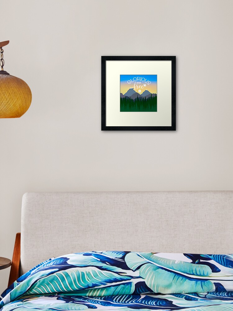 Thumbnail 2 of 7, Framed Art Print, Glorious and Free Canada Landscape designed and sold by julieerindesign.