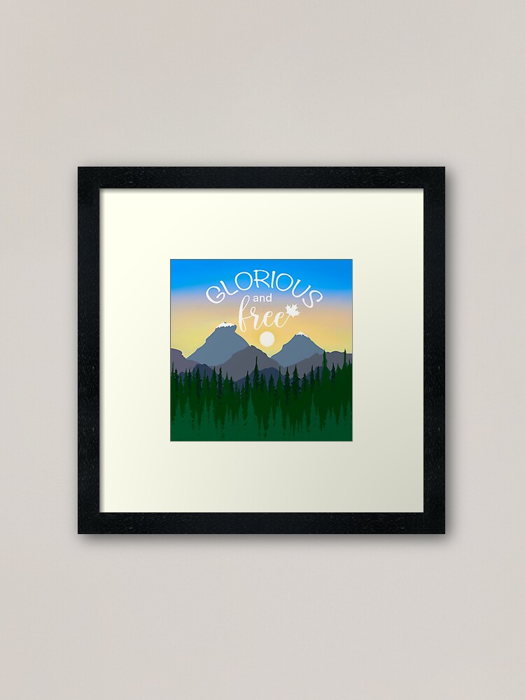 Thumbnail 1 of 7, Framed Art Print, Glorious and Free Canada Landscape designed and sold by julieerindesign.
