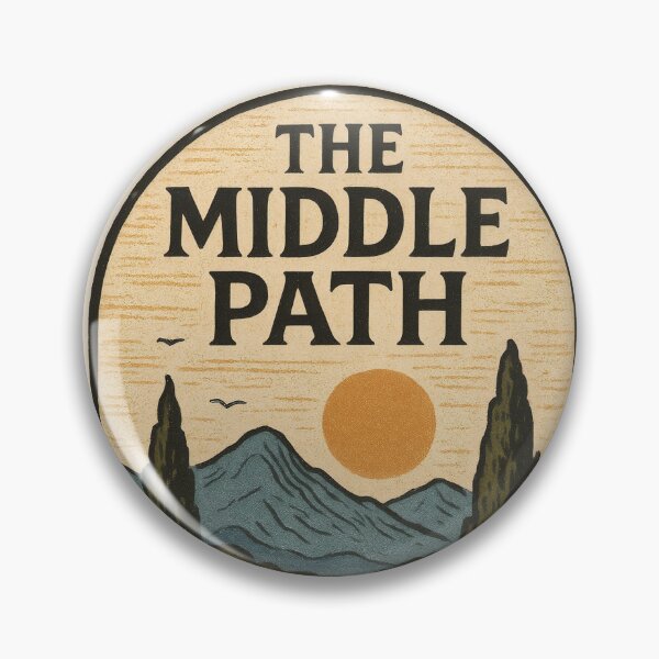 Item preview, The Middle Path – Mindful Journey Sticker | Awakened Alchemy designed and sold by AwakenedAlchemy9.