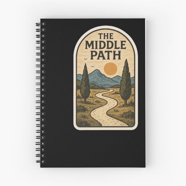 Item preview, The Middle Path – Mindful Journey Sticker | Awakened Alchemy designed and sold by AwakenedAlchemy9.