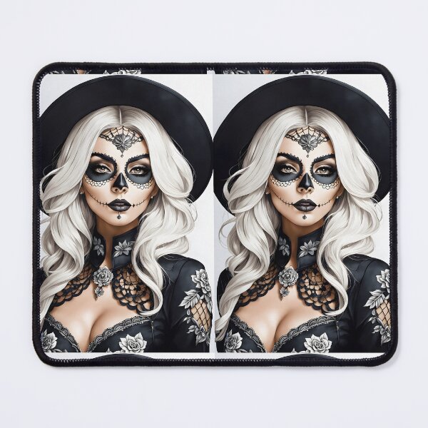 Item preview, SUGAR SKULL VAMP Asian Oriental Latina Girl Anime Manga Cartoon Style - Day of the Dead El Dia De Los Muertos Halloween Latin Hispanic Ancestry Celebration Decor ~ Birthday Christmas Gift designed and sold by Spinning Plates 360.