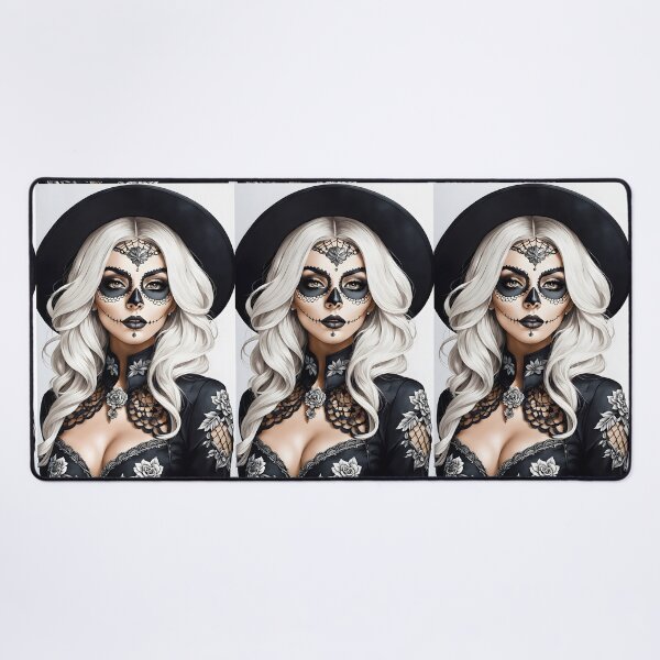 Item preview, SUGAR SKULL VAMP Asian Oriental Latina Girl Anime Manga Cartoon Style - Day of the Dead El Dia De Los Muertos Halloween Latin Hispanic Ancestry Celebration Decor ~ Birthday Christmas Gift designed and sold by Spinning Plates 360.