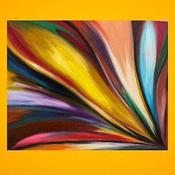 Artwork thumbnail, Explosion of Color original oil painting by MavisPentz