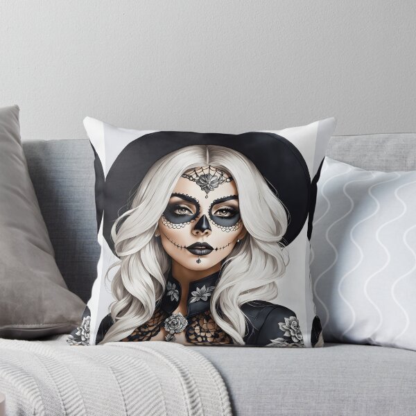 Item preview, SUGAR SKULL VAMP Asian Oriental Latina Girl Anime Manga Cartoon Style - Day of the Dead El Dia De Los Muertos Halloween Latin Hispanic Ancestry Celebration Decor ~ Birthday Christmas Gift designed and sold by Spinning Plates 360.