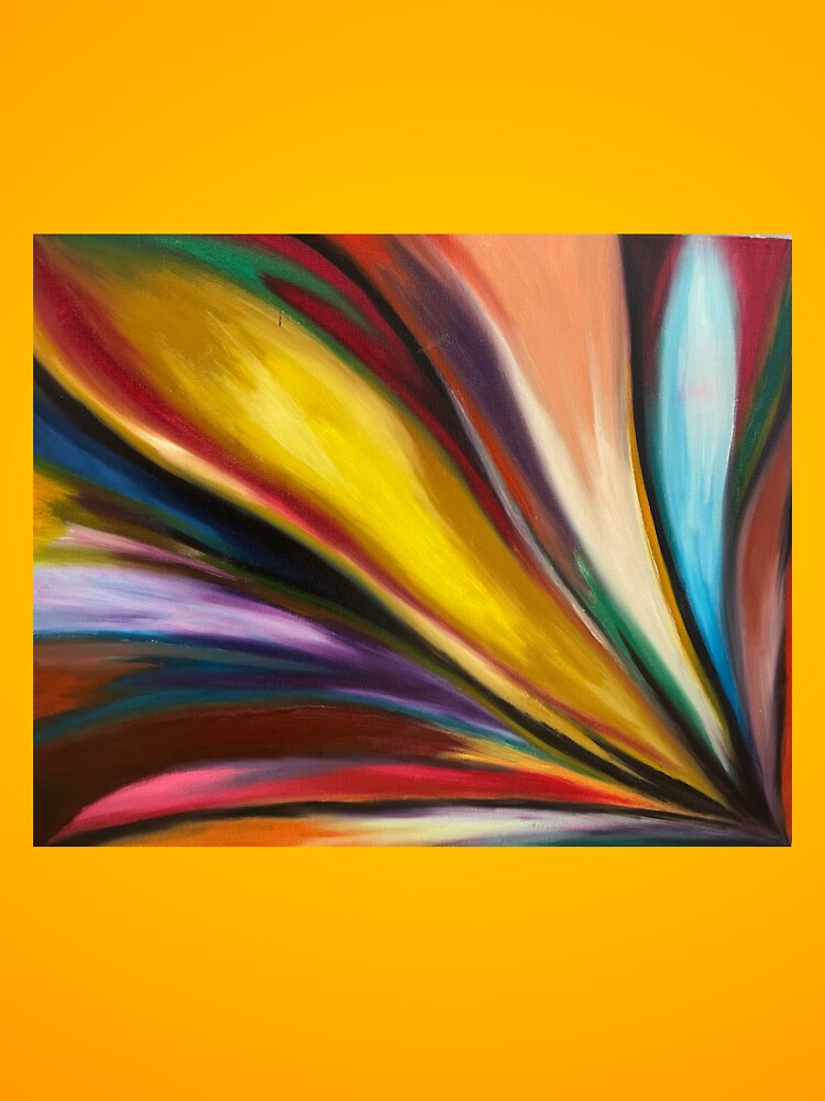 Thumbnail 3 of 3, Sticker, Explosion of Color original oil painting designed and sold by MavisPentz.