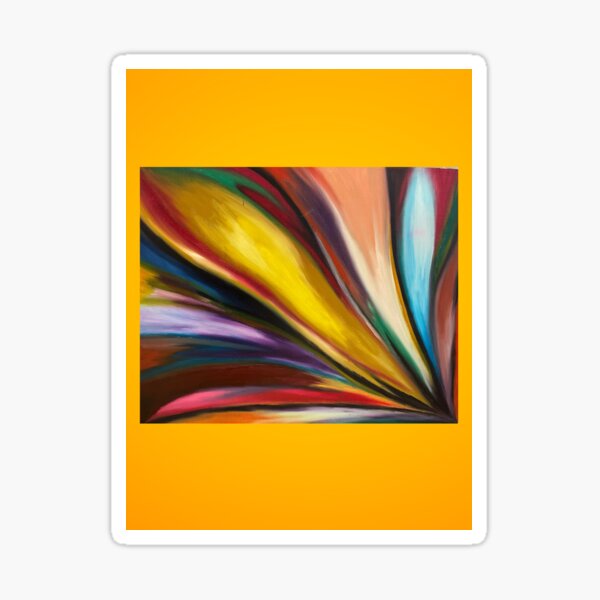 Item preview, Explosion of Color original oil painting  designed and sold by MavisPentz.