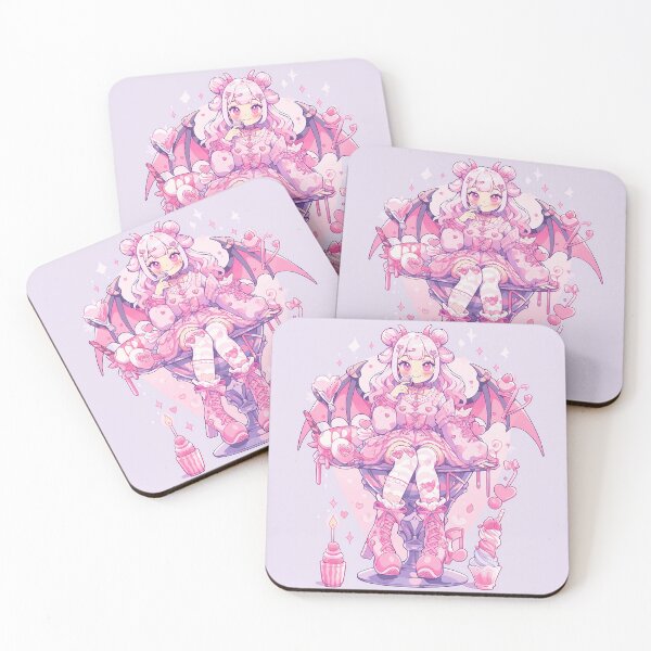 Item preview, Pink Dessert Anime Girl designed and sold by bubblegoth.
