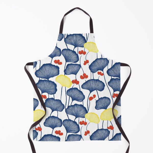 Item preview, Navy and Yellow Gingko Leaves designed and sold by mirror circus.