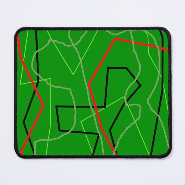 Item preview, Structured Chaos: Green Geometric Web designed and sold by design2xstudio.