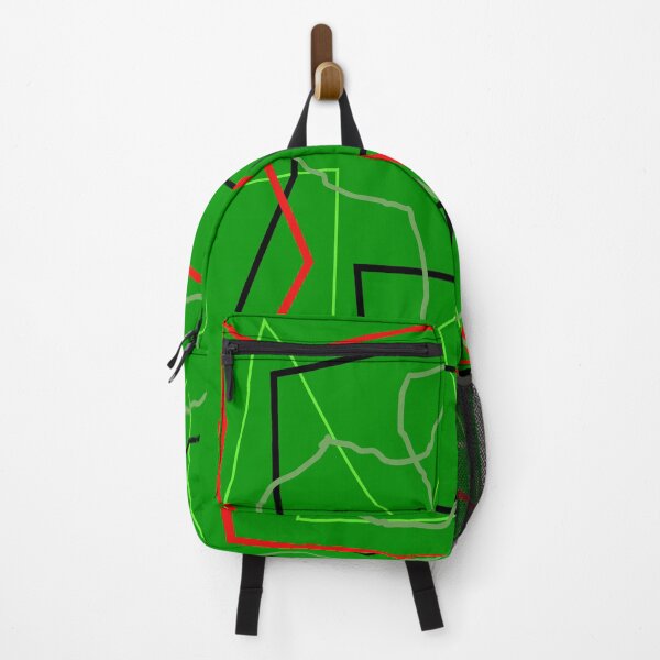 Item preview, Structured Chaos: Green Geometric Web designed and sold by design2xstudio.