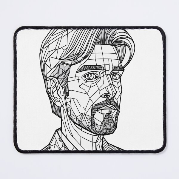 Aperçu de l'œuvre Pixel Wireframe Steve créée et vendue par Thompika.
