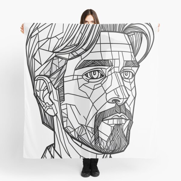 Aperçu de l'œuvre Pixel Wireframe Steve créée et vendue par Thompika.