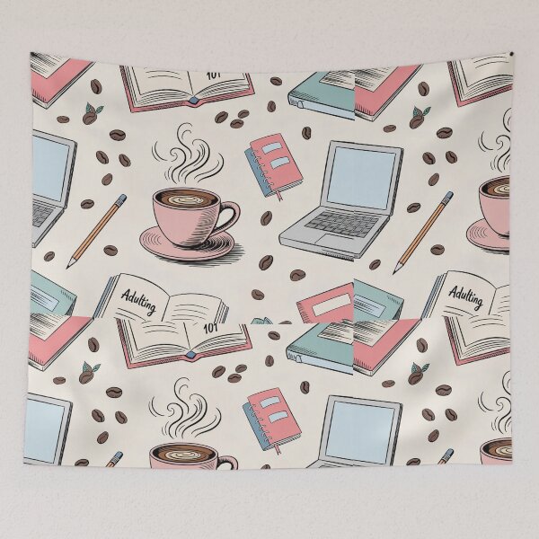 Item preview, coffee because adulting is hard designed and sold by Habet.