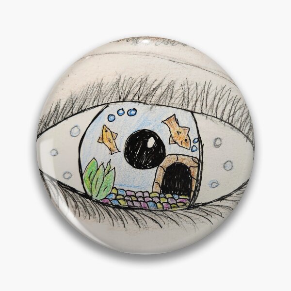Item preview, Eye drawing with a fishbowl Iris designed and sold by Raineylanes.