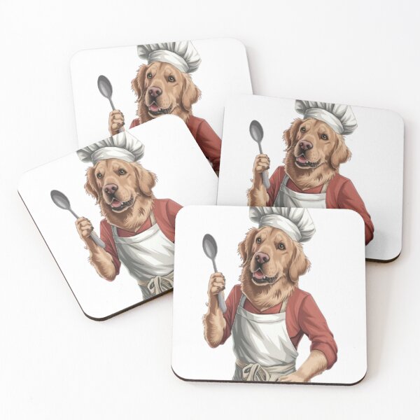 Item preview, Chef Golden Retriever - Fun Kitchen Adventure designed and sold by Petpixy.