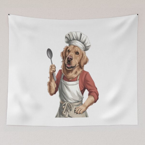 Item preview, Chef Golden Retriever - Fun Kitchen Adventure designed and sold by Petpixy.