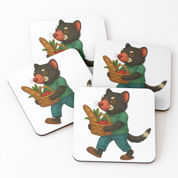 Item preview, Tasmanian Devil Grocery Run Embroidered Patch designed and sold by #Adulting Central.
