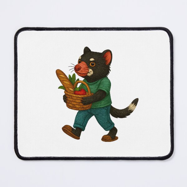 Item preview, Tasmanian Devil Grocery Run Embroidered Patch designed and sold by #Adulting Central.