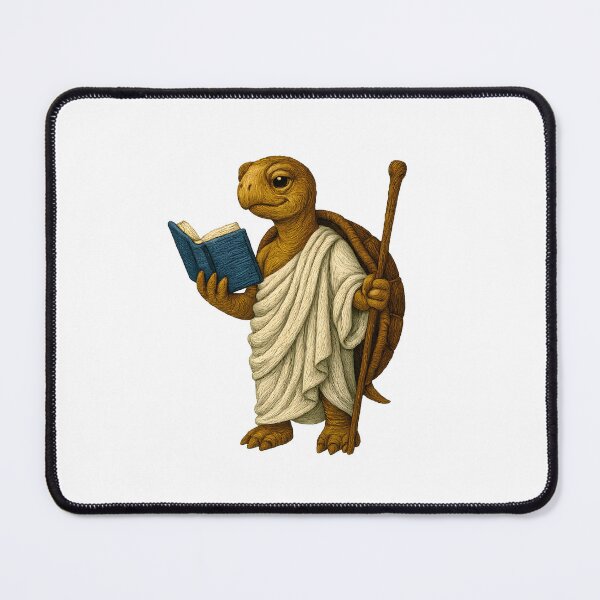 Item preview, Greek Philosopher Turtle Embroidered Patch designed and sold by #Adulting Central.