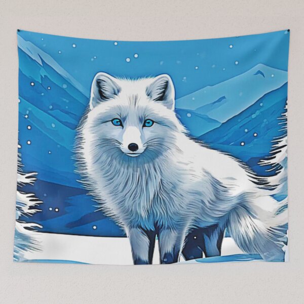 Item preview, Winter Fox Art designed and sold by Health And Fitness Posts e-Store.