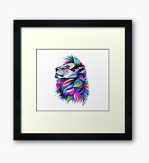 Colorful Roar Framed Print