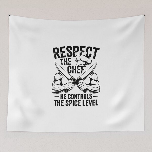 Item preview, Funny Chef T-Shirt – Respect the Chef, He Controls the Spice Level – Cool Cooking Shirt for Chefs and Food Lovers designed and sold by Glow Wind ⭐⭐⭐⭐⭐.