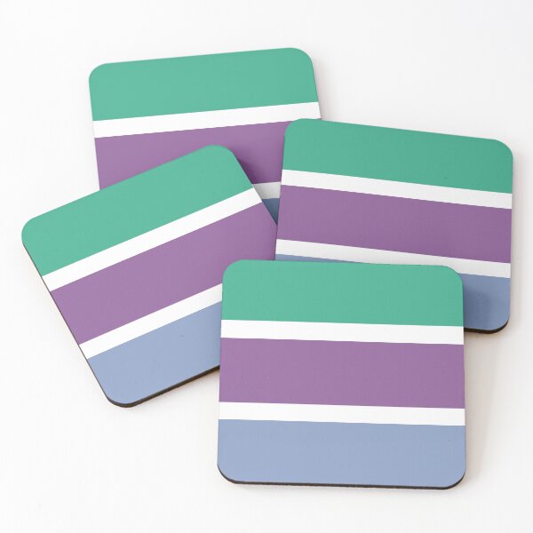 Item preview, Retro Striped Pattern Design - Green Purple Blue designed and sold by MoePark.