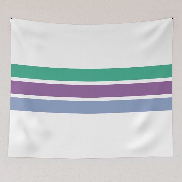 Item preview, Retro Striped Pattern Design - Green Purple Blue designed and sold by MoePark.