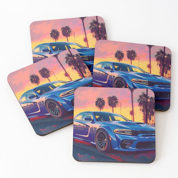 Item preview, Blue Dodge Charger SRT – Pop Art Edition IX designed and sold by AutoPopStudio.