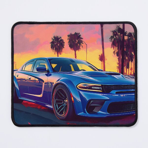 Item preview, Blue Dodge Charger SRT – Pop Art Edition IX designed and sold by AutoPopStudio.