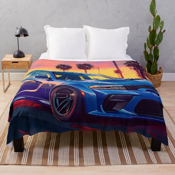 Item preview, Blue Dodge Charger SRT – Pop Art Edition IX designed and sold by AutoPopStudio.