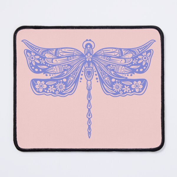 Item preview, Lavender Floral Dragonfly Design on Light Pink designed and sold by Giulia  Palazzo.