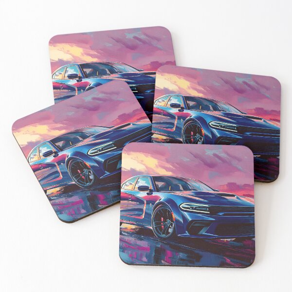 Item preview, Blue Dodge Charger SRT – Pop Art Edition X designed and sold by AutoPopStudio.