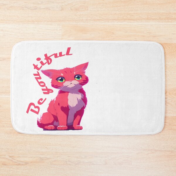 Item preview, Purr-fectly Be-YOU-tiful: The Charming Pink Cat designed and sold by HebHenderson.
