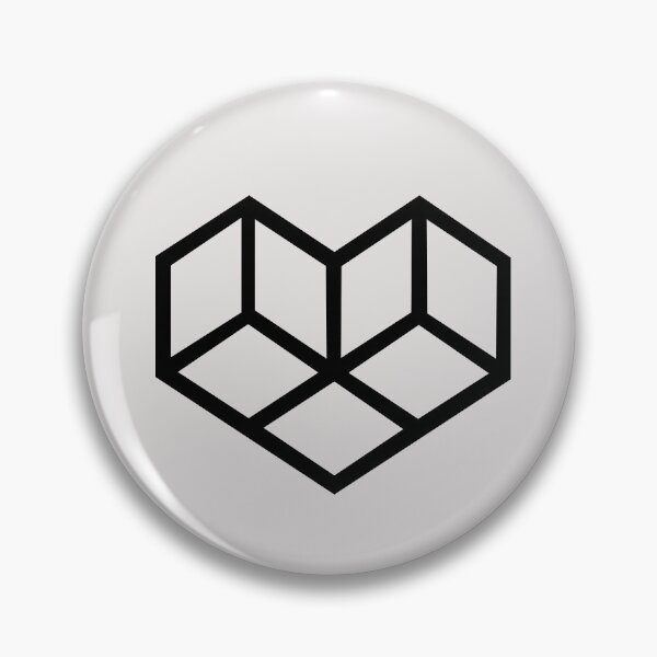 Item preview, Love heart CUBE (black) designed and sold by best-cube-au.
