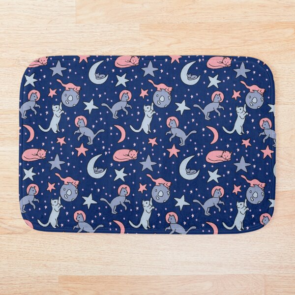 Item preview, Space Cats Pattern – Cute Cosmic Feline Galaxy Print designed and sold by KelseyNY.
